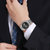 上海牌手表男***手表全自动机械表防水钢带腕表日历男士手表928(黑色 钢带)第2张高清大图