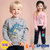 JELISPOON吉哩熊冬季新款男童女童T恤霸气恐龙加绒卫衣(150 雾灰色)第5张高清大图
