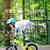 永 久（FOREVER）儿童滑步车自行车通用儿童多色骑行头盔骑行护具（护肘+护膝）(红色 头盔)第5张高清大图