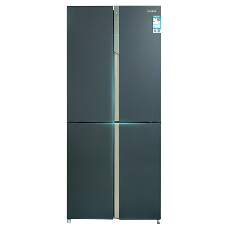 美菱bcd413wup9b精控分储超薄箱体净味保鲜413升大容量变频智能冰箱