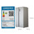 松下(Panasonic)570升大容量冰箱双开门 对开门冰箱 银离子抗菌 一键速冻 NR-JW59MSB-S第4张高清大图