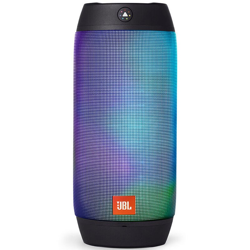 jbl pulse2 焕彩led灯效 app远程控制 智能音箱 双低音 防水溅 黑色