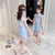 女童旗袍夏季2021新款洋气儿童连衣裙夏装中国风裙子小女孩汉服裙(蓝色 140)第2张高清大图