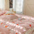 澳棉四件套全棉公主风小清新纯棉床上用品荷叶边床单被套1.5/1.8m(悠然-粉)第10张高清大图