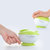 运智贝宝宝餐具吸盘碗婴儿勺子软头勺双耳碗儿童餐具套装2件(绿色)第5张高清大图
