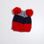 秋冬女童条纹星星毛线帽(红色 均码)第3张高清大图
