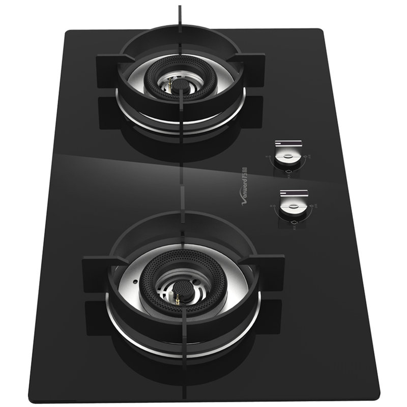 万和(vanward) jzy-cl06 黑色 钢化玻璃 多孔双喷直火