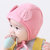 牛奶朋友春秋款男女儿童宝宝帽可爱大耳朵卡通胎儿帽婴儿帽(粉红色 均码3-12个月（46-48CM）)第3张高清大图