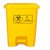 俊采云JCY-E7医用垃圾橡卫生桶商用有盖垃圾桶废物回收垃圾箱翻盖50L（单位：个）(黄色 JCY-E7)第5张高清大图