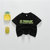 男童短袖T恤2021新款儿童夏装字母韩版帅气洋气宝宝半袖上衣绿色(黑色 110)第4张高清大图