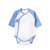 小米米婴儿衣服 男女宝宝长袖包屁衣薄款 新生儿和式护肚衣秋装新(菊蓝 52cm（0-3月）)第5张高清大图
