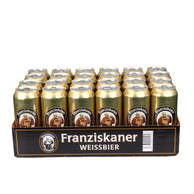 德国Franziskaner教士小麦啤酒 纯麦啤酒 整箱500ML*24听