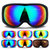 成人儿童滑雪眼镜卡近视男女小孩防雾雪地护目镜太阳眼镜滑雪装备TP3347(紫罗兰)第3张高清大图