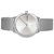 CK卡文克莱（CalvinKlein）手表MINIMAL系列 全球联保银色表盘钢带石英情侣表 K3M2112Z(K3M2212Z白面钢带 女款)第2张高清大图