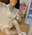 SUNTEK夏季睡衣女可爱日系格子家居服甜美短袖短裤小个子两件套装薄(黑花边)第5张高清大图