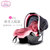 安宝宝 3C认证新生儿提篮式儿童汽车座椅婴儿车载汽车宝宝摇篮 提篮式座椅婴儿提篮(智慧红)第4张高清大图