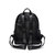 APPLES苹果时尚双肩包2020新款韩版潮包包网红真皮头层牛皮休闲女包旅行背包(黑色)第3张高清大图
