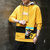 AEMAPE/美国苹果 潮流个性宽松圆连帽长袖休闲卫衣(黄色 XL)第2张高清大图