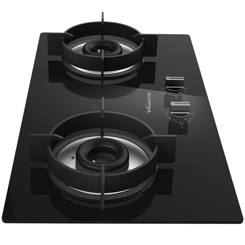 万和(vanward) jzt-cl02 黑色 钢化玻璃 多孔双喷直火