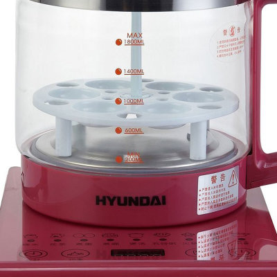 现代（HYUNDAI）BD-YS1802多功能电水壶（玫瑰红）