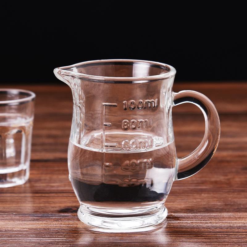 白酒杯酒具子弹杯玻璃酒盅家用套装分酒器烈酒杯一口小号一两酒杯6只