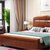 江曼床实木床1.8米双人床现代中式单人床双人床1.5米橡胶木婚床实木双人大婚床单床框架结构1.5m*2m(默认 默认)第5张高清大图
