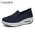 CaldiceKris（中国CK）新款飞织网面透气休闲一脚蹬懒人女鞋CK-X869(浅灰色 35)第4张高清大图