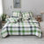 帝堡龙DIBAOLONG床上用品色织水洗棉四件套枕套被套单被套(绿中格 默认)第2张高清大图