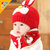 韩国婴儿帽子秋冬季0-3-6-12个月男女宝宝帽子儿童毛线帽围巾保暖套装0-1-2-3岁(黄色)第3张高清大图