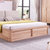 A家家具 北欧实木床1.5米简约现代主卧软包布艺靠背双人床1.8米(1.8*2米高箱床（原木色） 单床)第5张高清大图