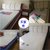 【京好】皮艺软床 现代简约环保实木双人床  婚床家具A101(黑白色皮床+两床头柜 1.8*2米规格)第5张高清大图