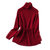 MISS LISA红色羊毛衫外穿高领针织衫内搭中长款毛衣春季新款女装W26S33303(红色 XL)第4张高清大图