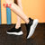 NEW BOLUNE/新百伦官方时尚女运动N字潮鞋女2021新款透气防滑网面跑步鞋(黑色 37)第4张高清大图