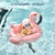 Sunnylife游泳圈儿童腋下浮圈防侧翻3-6岁男女宝宝婴小童坐圈ins(【经典款】Rose Gold Flamingos 玫瑰金火烈鸟 |)第4张高清大图