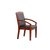永岩钢木 木质西皮大软包办公椅会议椅  YY-0084(桃木色+黑皮 默认)第2张高清大图