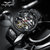 冠琴GUANQIN男士手表全自动机械表镂空时尚霸气大表盘皮带手表(白色)第2张高清大图