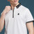 传奇保罗短袖T恤男纯棉薄款半袖夏季商务休闲翻领上衣中青年POLO衫（M-3XL）ZNM822(白色 XL)第5张高清大图