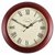 欧式实木现代简约复古静音钟表挂钟客厅时钟中式木质创意美式挂表(16英寸（直径40.5厘米） --淡棕色—34)第5张高清大图