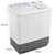 TCL XPB70-2608S 7公斤大容量半自动双桶洗衣机 双缸迷你波轮(白色 7公斤)第2张高清大图