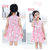 女童棉绸连衣裙春夏季新款公主裙可爱无袖印花裙子(160 粉色天鹅)第4张高清大图