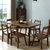 餐桌实木餐桌椅组合现代简约长方形饭桌北欧日式小户型餐厅家具橡胶木桌子(单桌1.2米胡桃色)第3张高清大图
