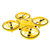 ufo感应飞行器遥控四轴无人机小型飞机男孩互动悬浮飞碟儿童玩具(迷彩黄 一个机身三个电池)第5张高清大图