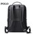 Polo背包男大容量牛津布电脑包时尚商务休闲韩版双肩包男双肩背包(黑色)第4张高清大图