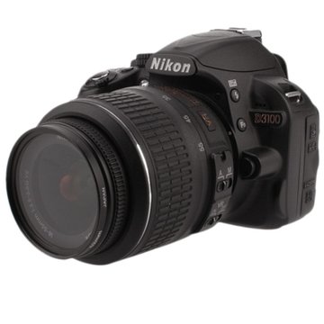 尼康（Nikon）D3100 （18-55mm f/3.5-5.6G VR 防抖镜头）1400万像素 3寸显示屏 数码摄像功能  脸部侦测 实时取景