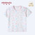 小米米minimoto男女童圆领短袖棉上衣T恤(粉红-开肩上衣 110cm（3-4岁）)第3张高清大图