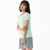 JOHLIN DREAM2021新款休闲时尚情侣空调T恤(冰绿色 L)第3张高清大图