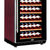 西伯仑 XL-168智能恒温红酒柜 茶叶柜 冷藏柜 冰吧展示柜 展架红木纹实木层架(红色暗拉手展架)第3张高清大图