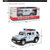 合金车模1:32仿真丰田兰德酷路泽警车消防车声光回力儿童玩具F1016(白色)第4张高清大图
