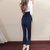 VEGININA 韩版条纹衬衫名媛气质九分裤时尚两件套 D6112(图片色 XXL)第3张高清大图