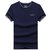新款男式圆领短袖T恤休闲上衣半袖棉T恤衫1184-4029-762(蓝色 5XL)第4张高清大图